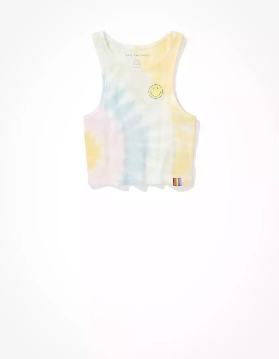 T Shirt Graphique American Eagle AE Pride Tie-Dye Tank Top Multicolore Femme | QUG-65167760